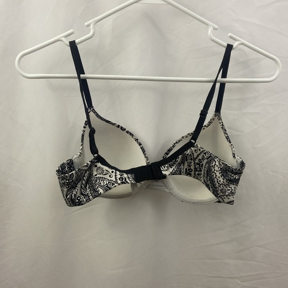 Victoria’s Secret Black White Rhinestone Lined Demi 34C Bra - Picture 6 of 11